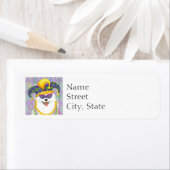 Étiquette Mardi Gras Eskie (En situation)