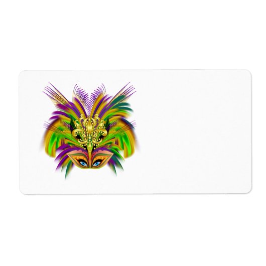 Étiquette Mardi-Gras-Mask-The-Queen-V-2 (Devant)
