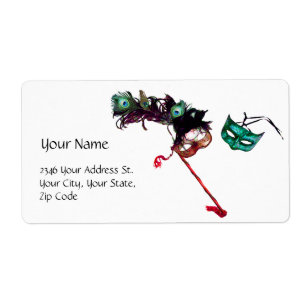 ÉTIQUETTE MARDI GRAS MASQUERADE