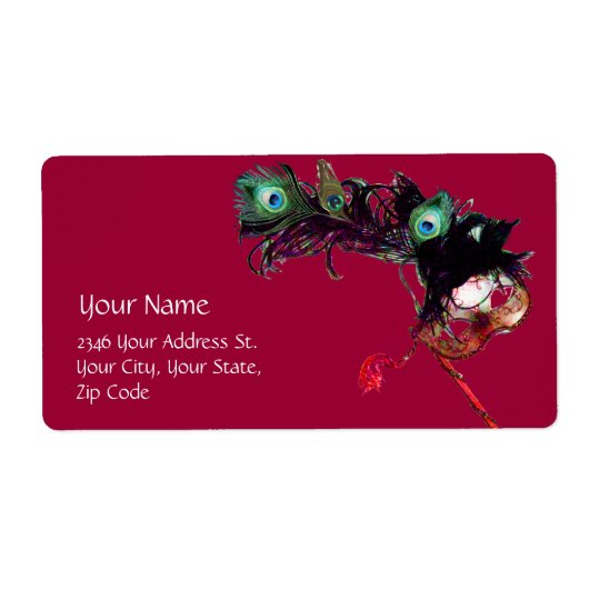 ÉTIQUETTE MARDI GRAS MASQUERADE (Devant)