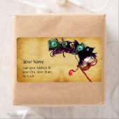 ÉTIQUETTE MARDI GRAS MASQUERADE (En situation)