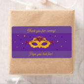 Étiquette Mardi Gras Masquerade Thème (En situation)