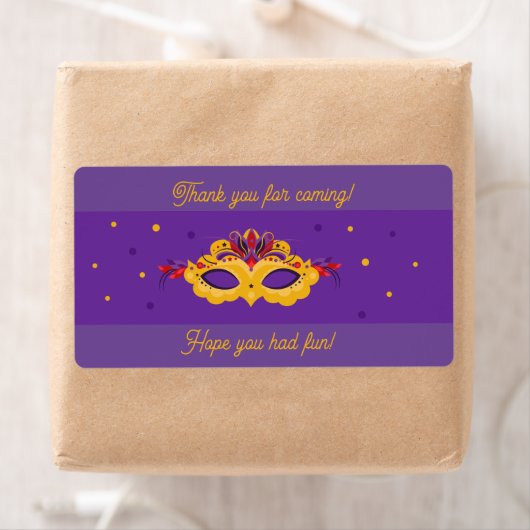Étiquette Mardi Gras Masquerade Thème (En situation)