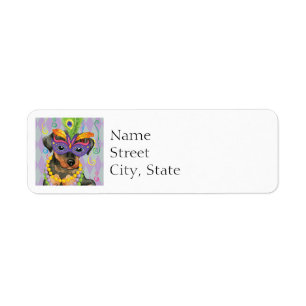 Étiquette Mardi Gras Min Pin