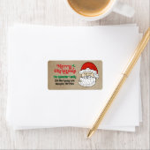 Étiquette Mare Retro Santa Claus Joyeux Noël (En situation)