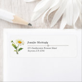 Étiquette Marguerite de pays décontracté (En situation)