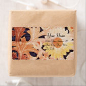 Étiquette MARGUERITE, noir brun blanc (En situation)