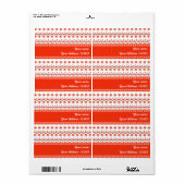 Étiquette Marguerites (Feuille entière)