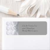 Étiquette Mariage Argent, Etoiles Blanches et Flammes de nei (En situation)