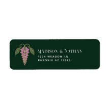 Mariage Art Nouveau Or Wisteria Rose
