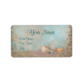 Étiquette Mariage Beach Seashells (Devant)