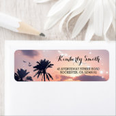 Étiquette Mariage Beach Sunset Palms (En situation)