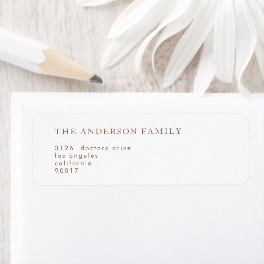 Étiquette Mariage blanc Boho Elegant de sable chaud du déser (En situation)