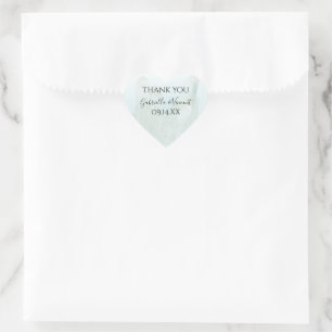 Étiquette Mariage bleu cristal clair Favoriser Mer