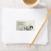 Étiquette mariage campagnard rustique inséparable moderne (En situation)