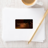 Étiquette Mariage céleste à cordes de nuit d'automne (En situation)