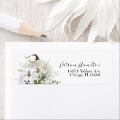 Étiquette Mariage champêtre de citrouille d'automne (En situation)