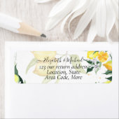 Étiquette Mariage Citrus Lemons vibrant (En situation)