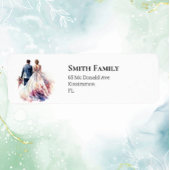 Étiquette Mariage classique Boho Floral