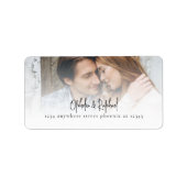 Étiquette Mariage d'adresse de retour de photo de script mod (Devant)