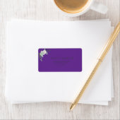 Étiquette Mariage d'aquarelle d'hiver (En situation)