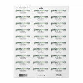 Étiquette Mariage d'aquarelle verdoyante et d'eucalyptus (Feuille entière)