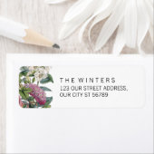 Étiquette Mariage d'aquarelle vintage (En situation)