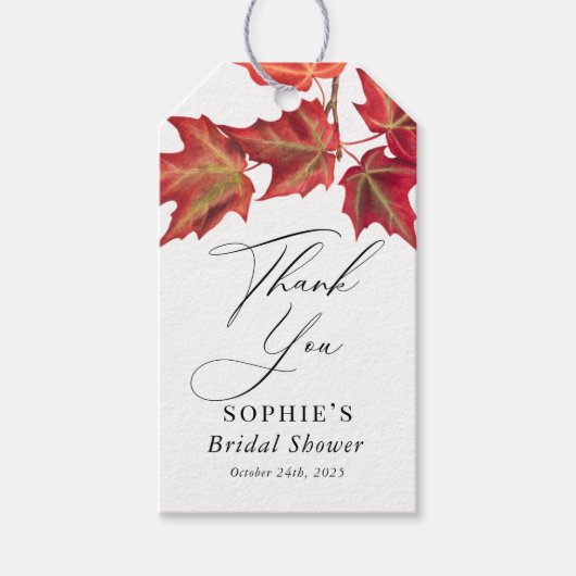 Étiquette Mariage d'automne ou préférence de douch (Devant)