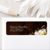 Étiquette Mariage de automne Citrouille (En situation)