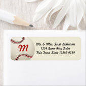 Étiquette Mariage de baseball vintage (En situation)