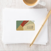 Étiquette Mariage de blocs de couleurs ID d'automne 740 (En situation)