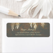 Étiquette Mariage de branches d'arbre à saule d'or (En situation)