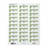 Étiquette Mariage de canopée de chêne d'été rustique (Feuille entière)