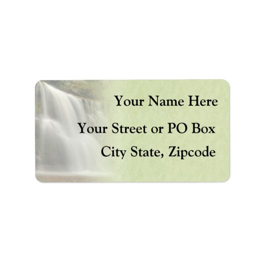 Étiquette Mariage de cascade (Devant)