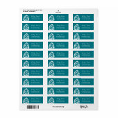 Étiquette Mariage de cônes de pin rustique (Feuille entière)