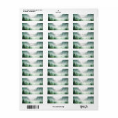 Étiquette Mariage de Destination Rustique Aquarelle Forêt Ve (Feuille entière)