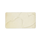 Étiquette Mariage de deux coeurs (Devant)