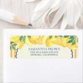 Étiquette Mariage de Fête de Mariée au Citron (En situation)