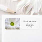 Étiquette mariage de fleur marguerite blanche pure (En situation)