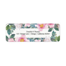 Mariage de jardin parfumé Retourner l'adresse Étiq