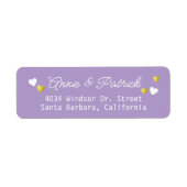 Étiquette Mariage de la chambre de mariée adressant (Devant)