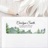 Étiquette Mariage de la forêt de montagne (En situation)