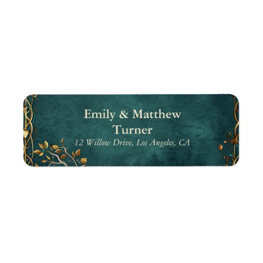 Étiquette Mariage de la Majesté de la Terre du milieu (Devant)