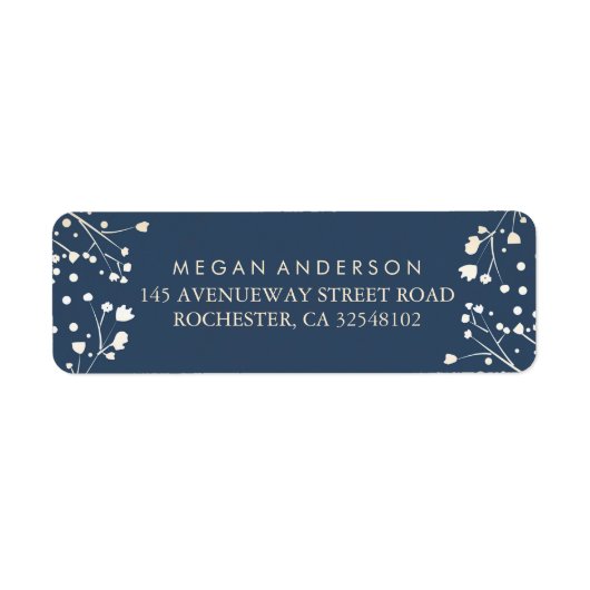 Étiquette Mariage de la marine respiratoire de bébé (Devant)