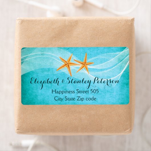 Étiquette Mariage de la plage de destination turquoise de la (En situation)