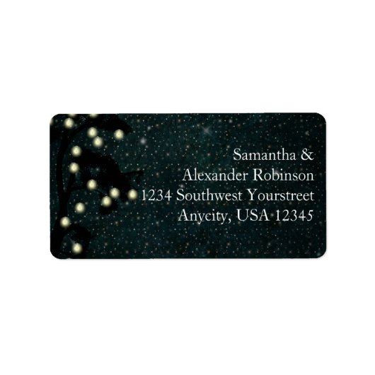 Étiquette Mariage de lanterne étoilée (Devant)