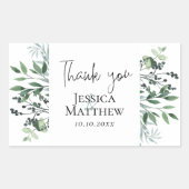 Étiquette Mariage de l'Eucalyptus botanique (Devant)