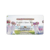 Étiquette Mariage de mariage de plage (Devant)