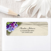 Étiquette Mariage de panneaux géométriques rustiques élégant (En situation)