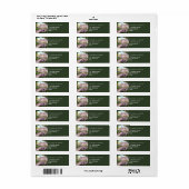 Étiquette Mariage de peinture aquarelle du pont de pierre (Feuille entière)